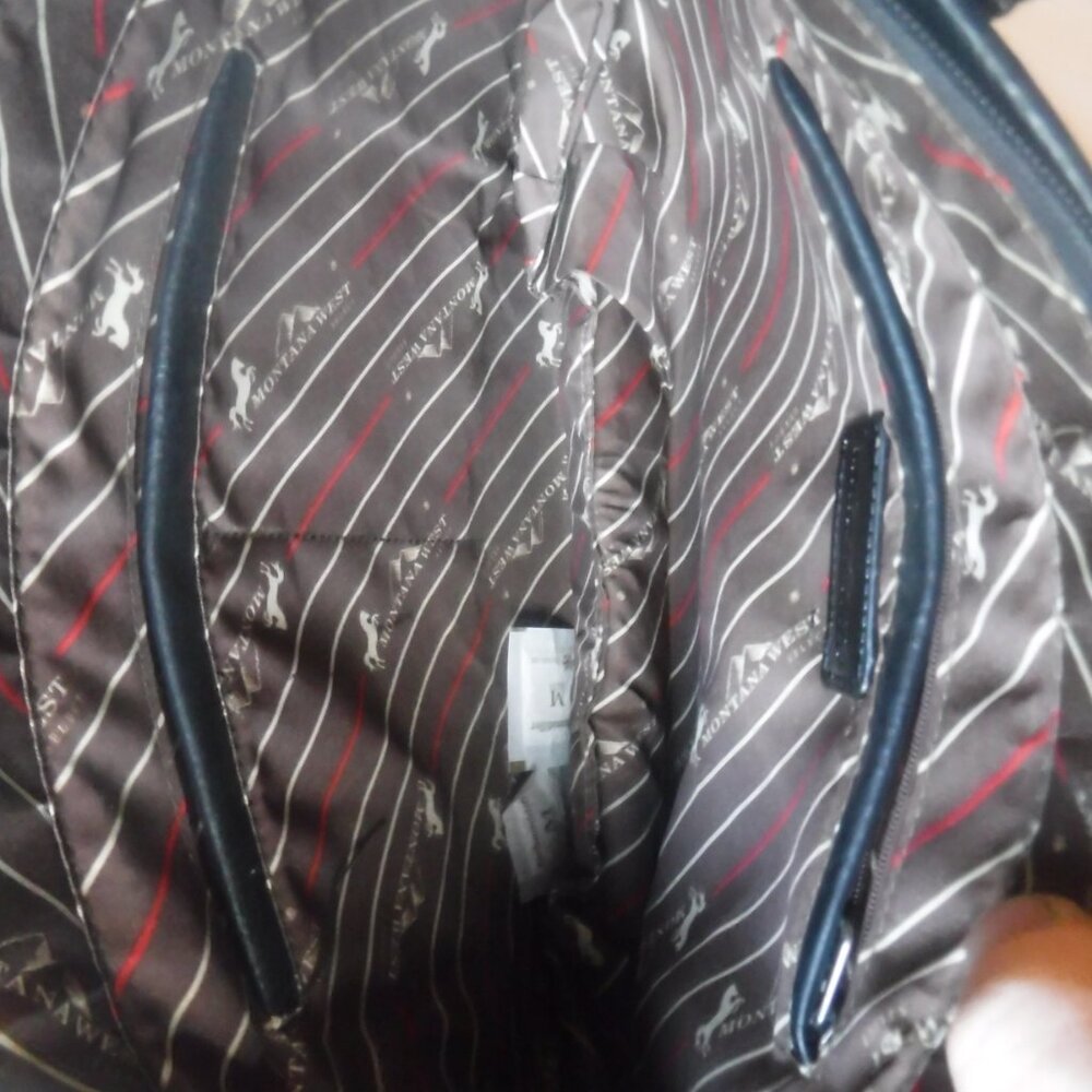 Montana West Womens Black Shoulder Tote Purse New - Picture 12 of 16